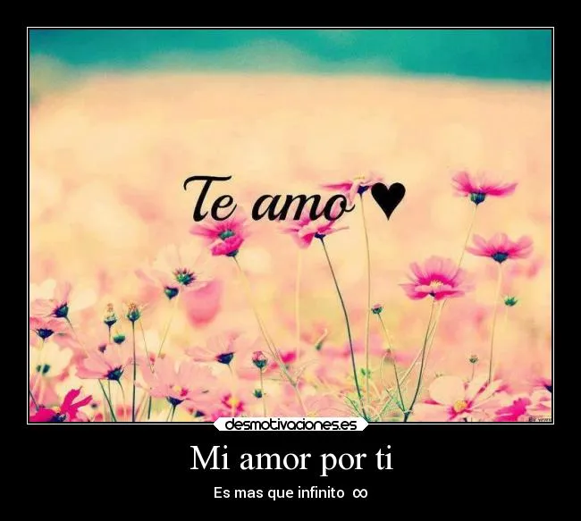 Mi amor por ti | Desmotivaciones
