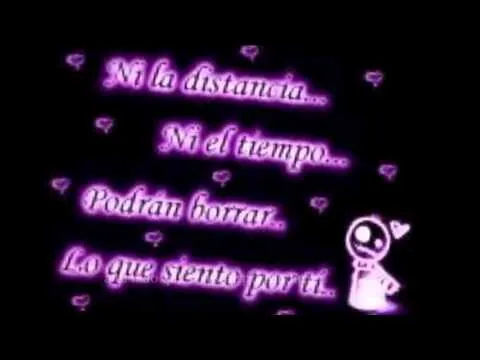 amor a distancia..te amo mucho mi niña linda.. - YouTube