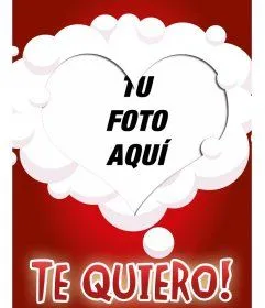 de amor con tu foto y este marco en forma de corazón, rodeado de ... de amor con tu foto y este marco en forma de corazón, rodeado de ...