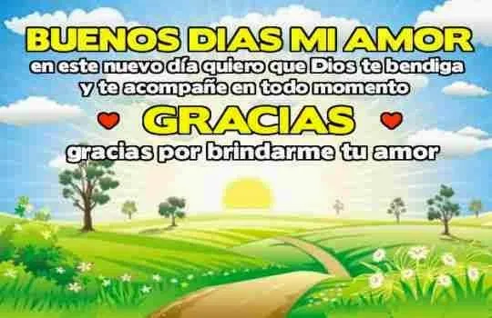 Buenos dias mi amor (Frases) ~ Mensajes de amor Buenos dias mi amor (Frases) ~ Mensajes de amor