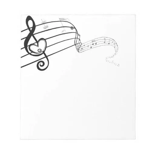 Amor de la música bloc de notas | Zazzle Amor de la música bloc de notas | Zazzle