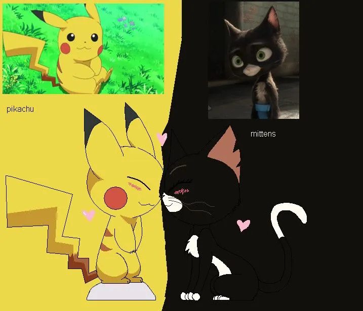 Amor Opuesto Pikachu X Mittens by kenia635 on DeviantArt