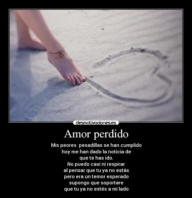 Amor perdido | Desmotivaciones
