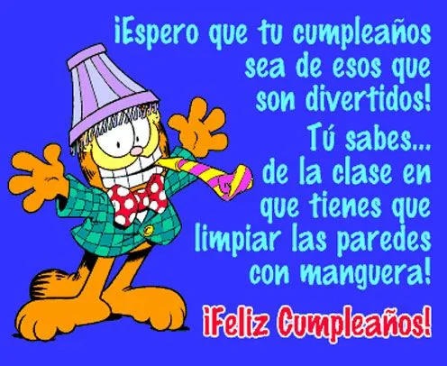 Imagen de feliz cumpleaños de garfield - Imagui