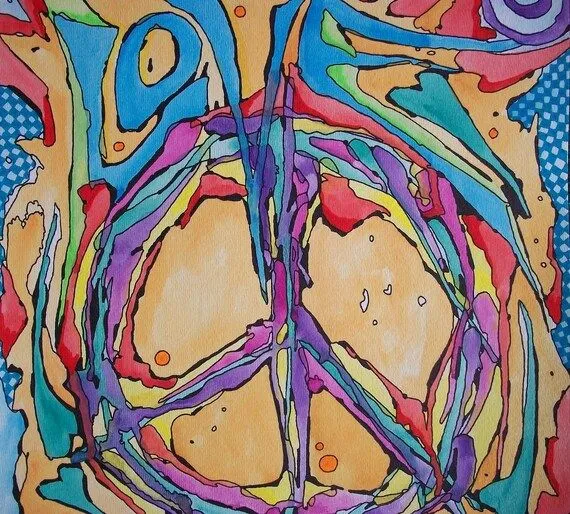 Amor rápido Singleton Hippie Arte arte de la por justgivemepeace Amor rápido Singleton Hippie Arte arte de la por justgivemepeace