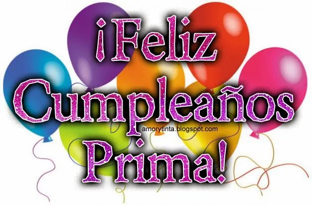 Amor y Tinta: Imagenes de cumpleaños para mi prima
