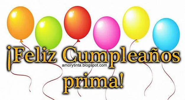 Amor y Tinta: Imagenes de cumpleaños para mi prima