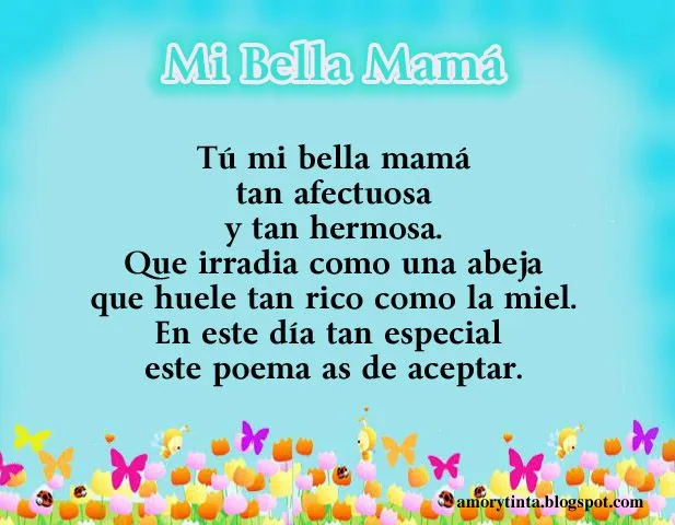 Amor y Tinta: Imágenes con Poemas para el día de la Madre Amor y Tinta: Imágenes con Poemas para el día de la Madre