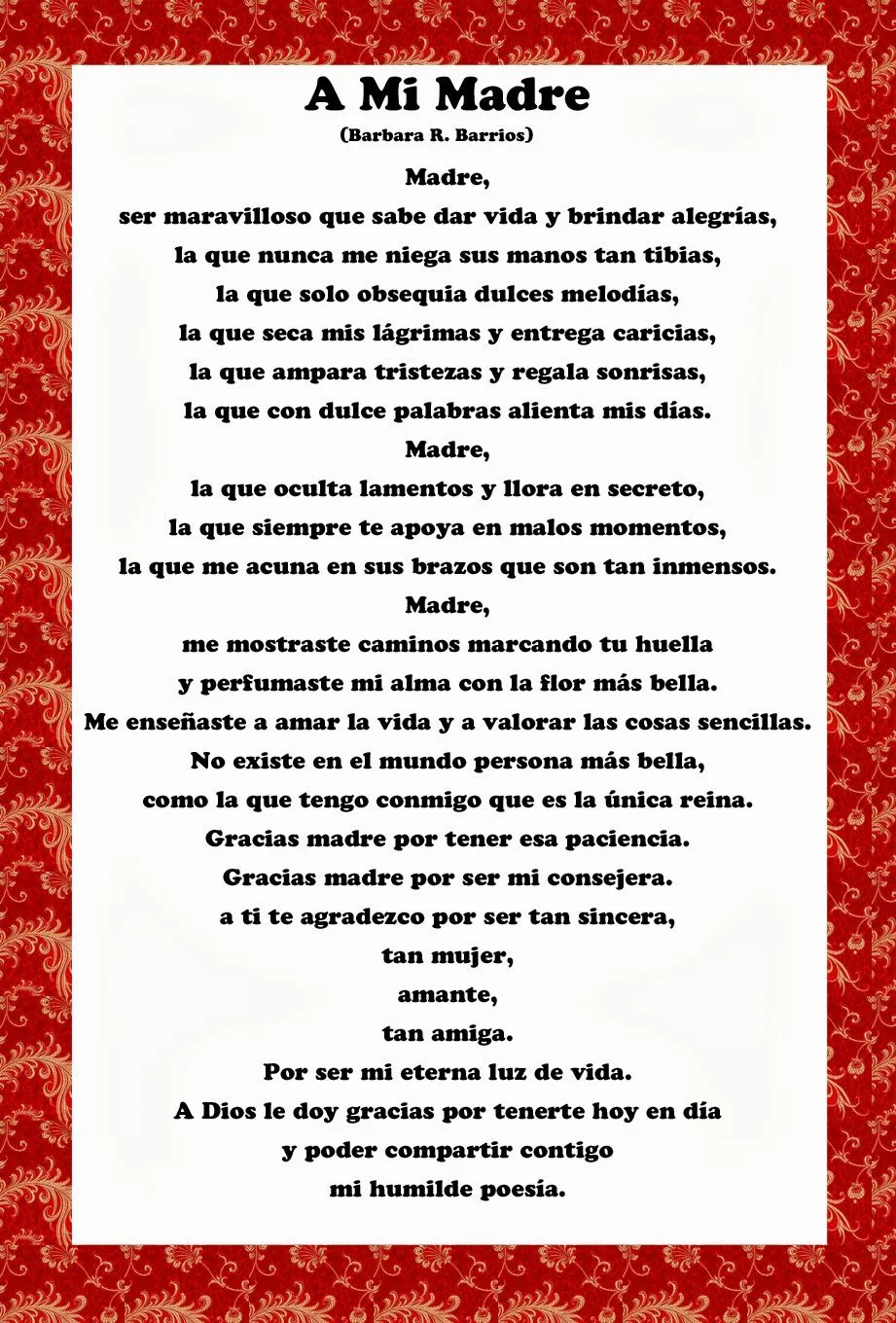 Amor y Tinta: Poemas para el día de la Madre Amor y Tinta: Poemas para el día de la Madre