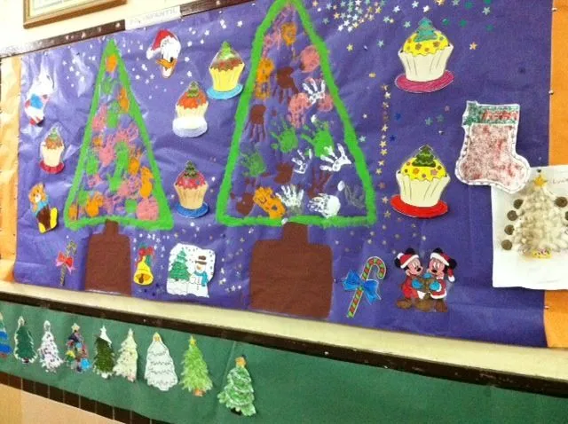AMPA Fco Giner de los Rios: Murales navideños AMPA Fco Giner de los Rios: Murales navideños