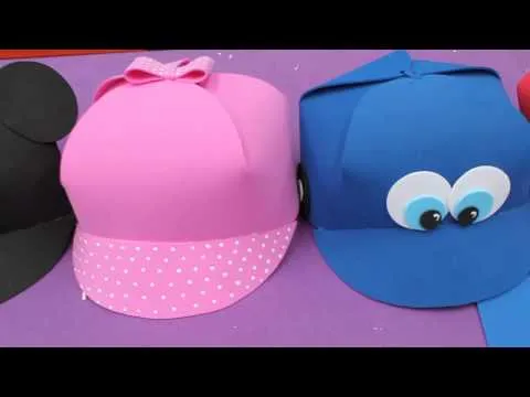 Moldes para gorras en foami imagui - Imagui