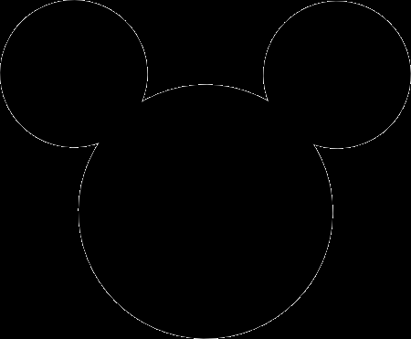 Mickey Mouse head silhouette - Imagui