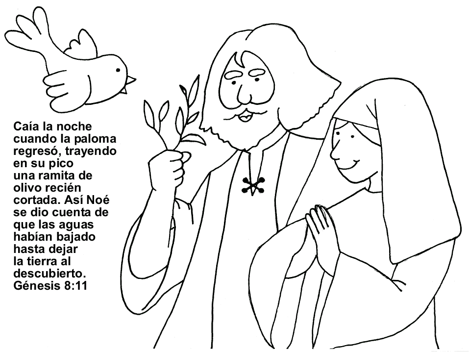 Colorear dibujos del Arca de Noé y del diluvio | pintar y jugar