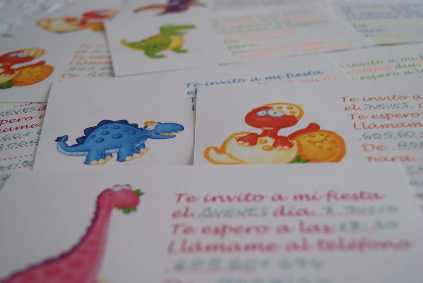 Anabags: Invitaciones de dinosaurios