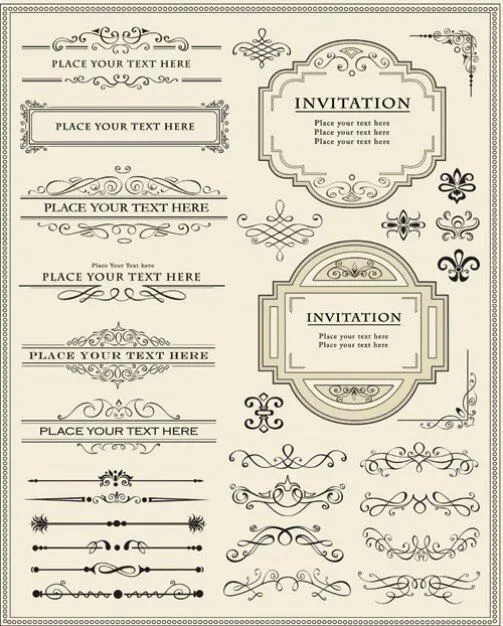 añada elementos ornamentales y de diseño | Descargar Vectores gratis añada elementos ornamentales y de diseño | Descargar Vectores gratis