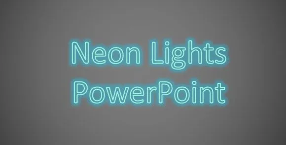 Añadir Efecto de Neón en un Texto de PowerPoint : : Plantillas ... Añadir Efecto de Neón en un Texto de PowerPoint : : Plantillas ...
