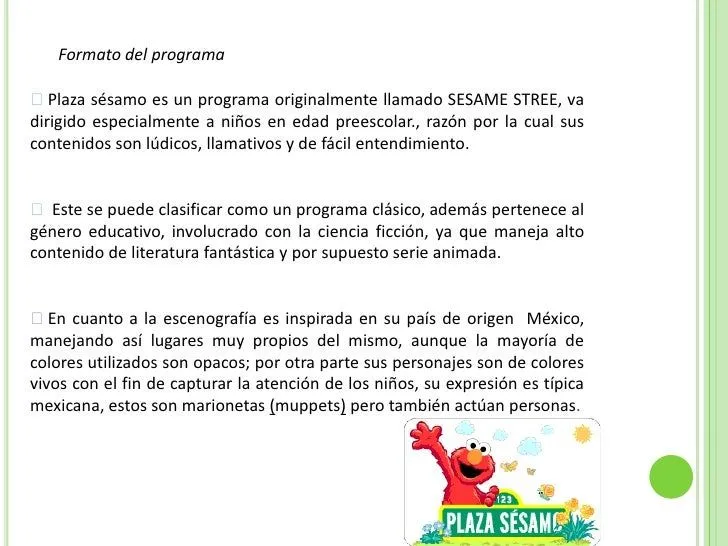 Analisis de programas infantiles