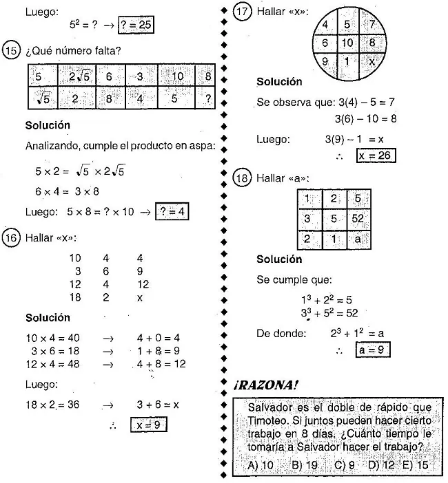 Analogías y Distribuciones Númericas - Ejercicios Resueltos « Blog ...