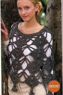 ANAMA teje y crea...: PONCHO O CAPA AL CROCHET ANAMA teje y crea...: PONCHO O CAPA AL CROCHET