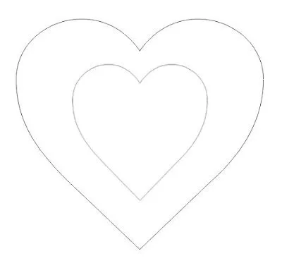 Moldes de corazones para imprimir - Imagui