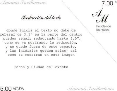 Anamar Invitaciones: INVITACION DE BODA