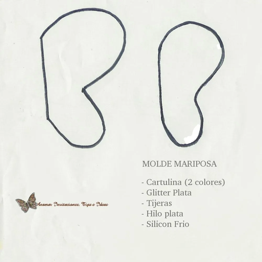 Anamar Invitaciones: MARIPOSA