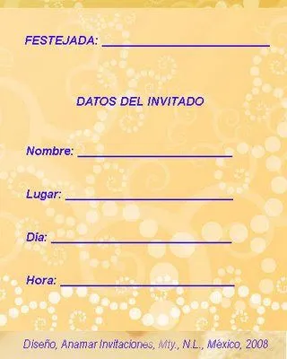 Anamar Invitaciones: Plantilla para Baby (niño)