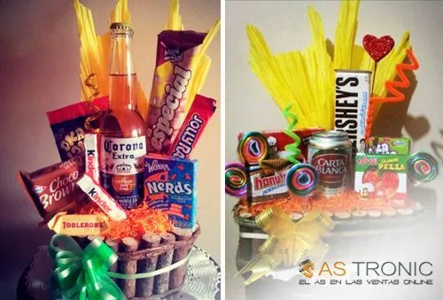 Ancheta de dulces. Buena idea de regalo! | anchetas | Pinterest