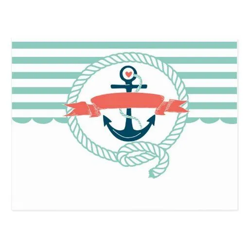 Ancla, azul, rojo, marinero retro náutico femenino postal | Zazzle Ancla, azul, rojo, marinero retro náutico femenino postal | Zazzle