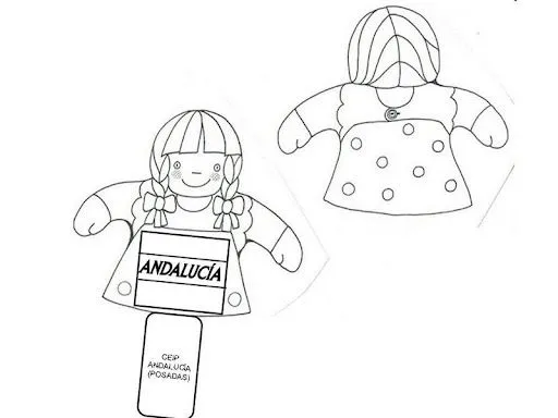EL DIA DE ANDALUCIA DIBUJOS PARA PINTAR