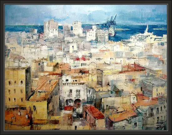 ANDALUCIA-PINTURAS-ARTE-PAISAJES URBANOS-PINTOR-ERNEST DESCALS ...