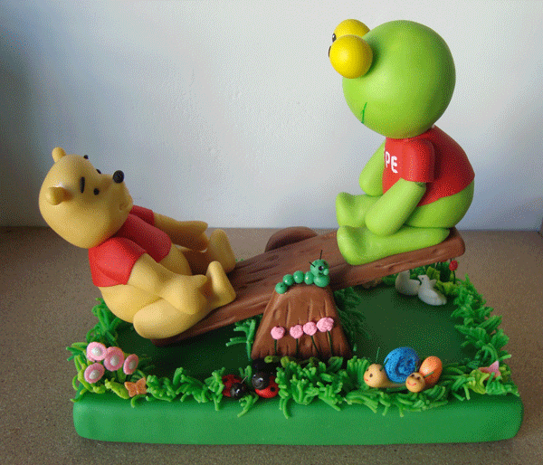 Andrea Taylor - Porcelana fria: sapo pepe y winnie pooh Andrea Taylor - Porcelana fria: sapo pepe y winnie pooh
