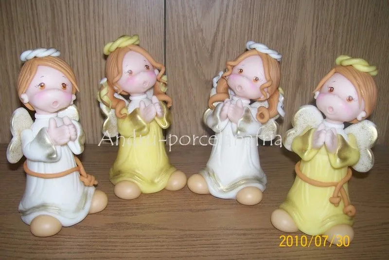 Andru Porcelana Fría: Angelitos para Comunión Adorno Andru Porcelana Fría: Angelitos para Comunión Adorno
