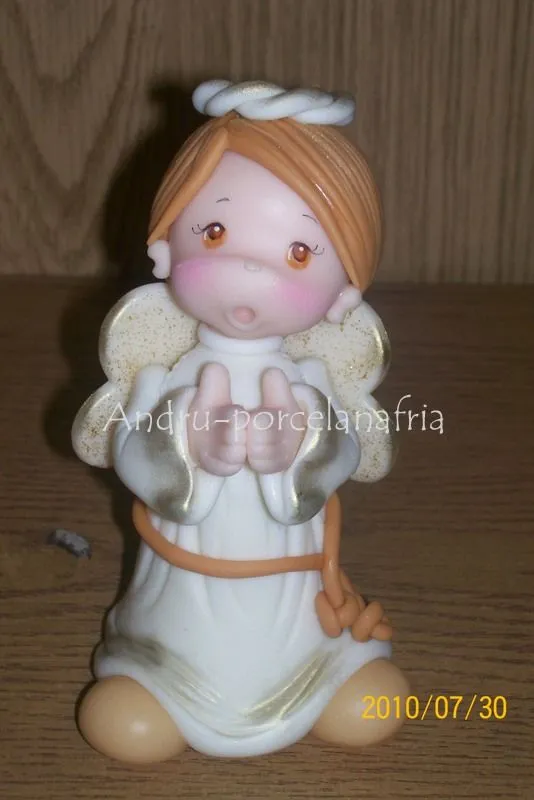 Andru Porcelana Fría: Angelitos para Comunión Adorno Andru Porcelana Fría: Angelitos para Comunión Adorno