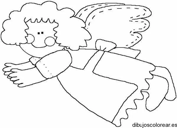 Un ángel en el aire | Dibujos para Colorear