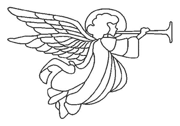 Angelitos para colorear de navidad - Imagui