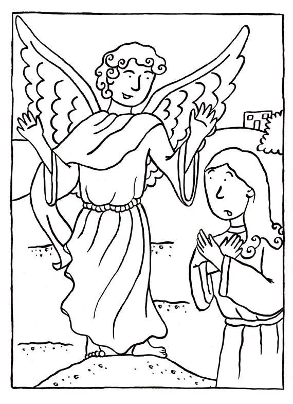El ángel Gabriel visita a María | parvulines