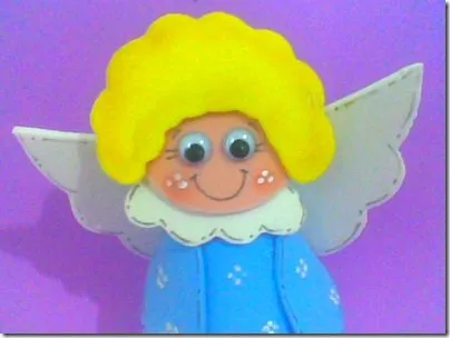 Ángel Goma Eva manualidades para niños | fiestas de Navidad Ángel Goma Eva manualidades para niños | fiestas de Navidad