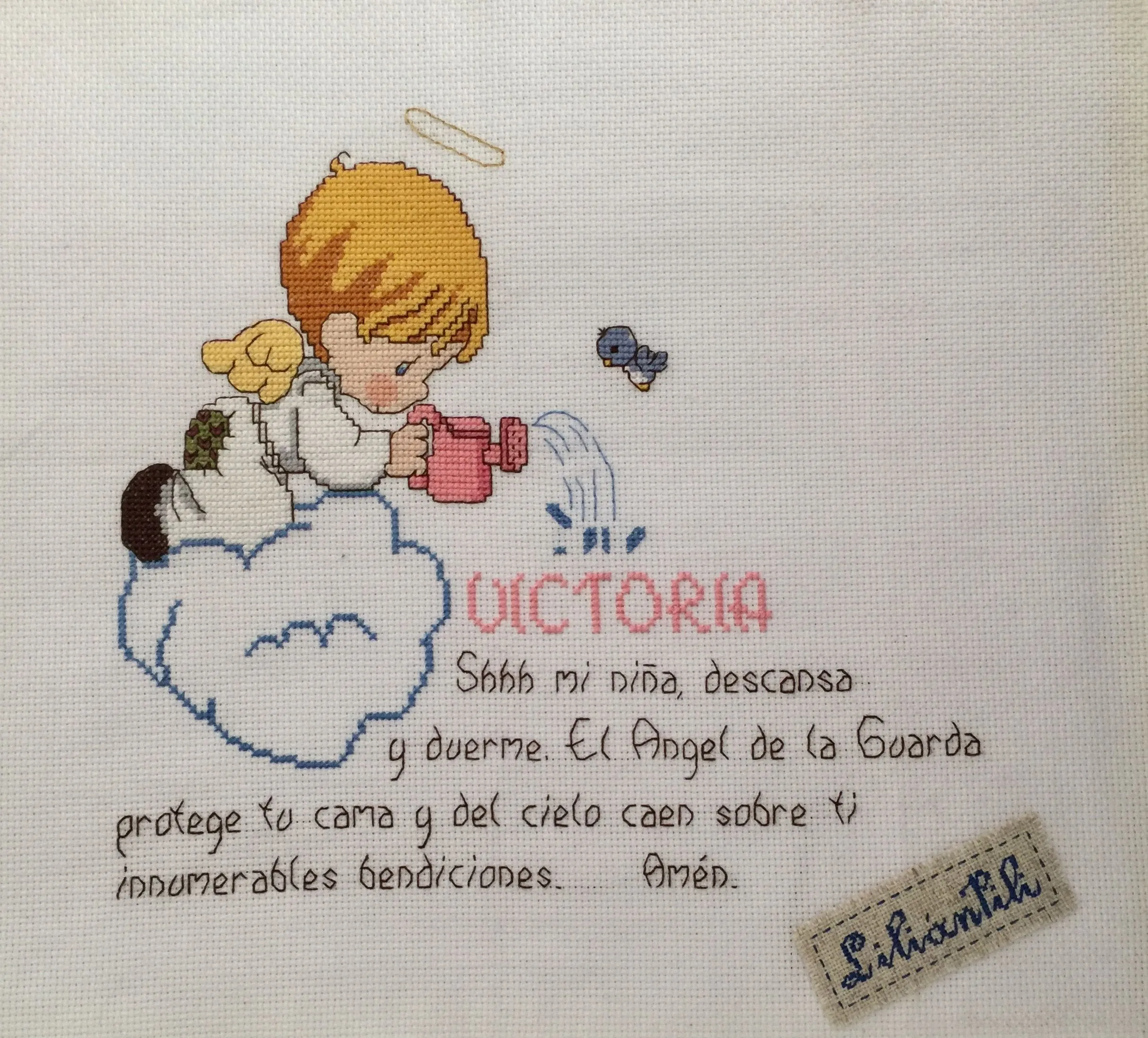 Angel de la guarda | Punto de cruz angelitos, Punto de cruz angeles, Cojines punto de cruz Angel de la guarda | Punto de cruz angelitos, Punto de cruz angeles, Cojines punto de cruz