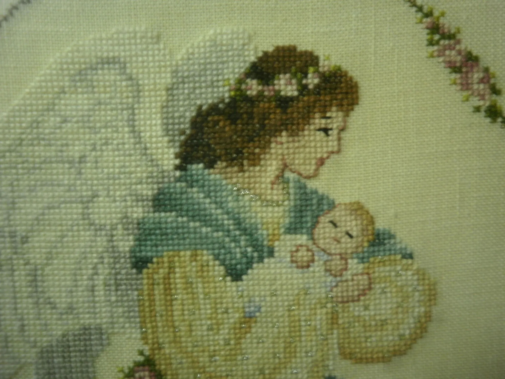 Angel de la Guarda en punto de cruz | las pasiones de morgana Angel de la Guarda en punto de cruz | las pasiones de morgana