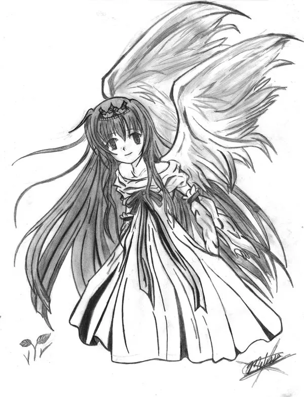 Anime angel love para dibujar - Imagui