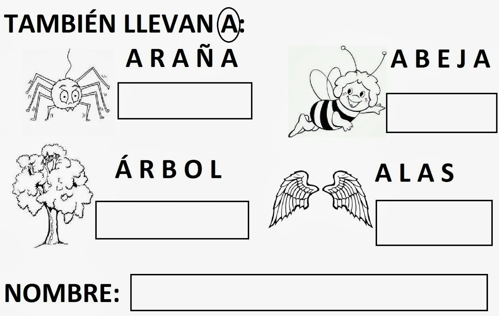 Ángela y sus peques": La vocal A