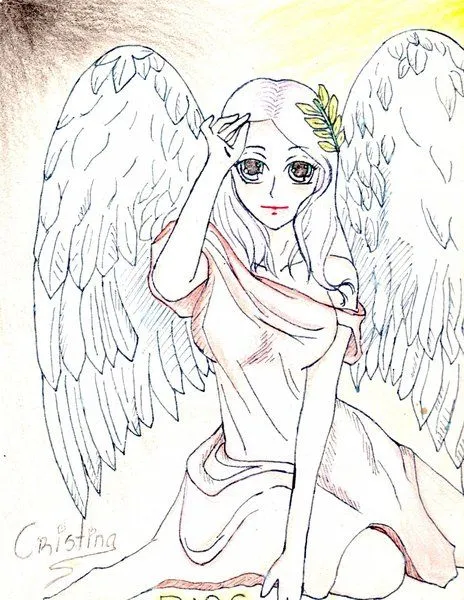 Dibujos a lapiz de anime de angeles - Imagui