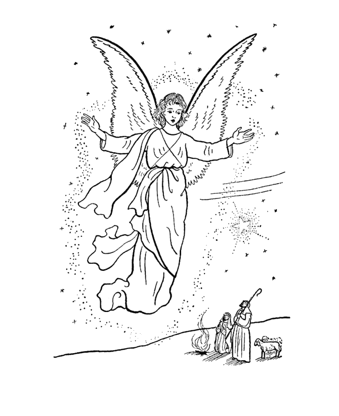 Angeles para colorear