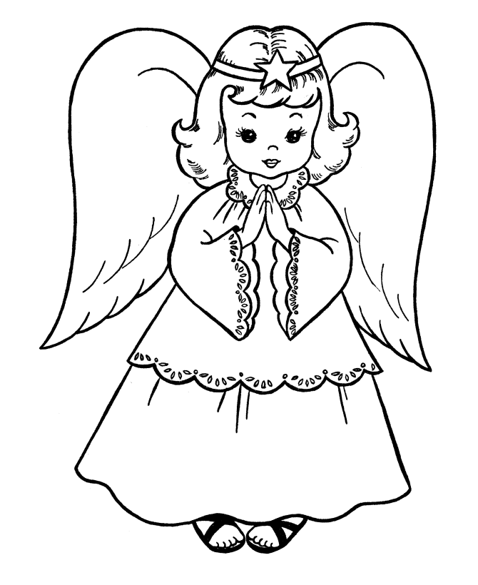 Angeles para colorear