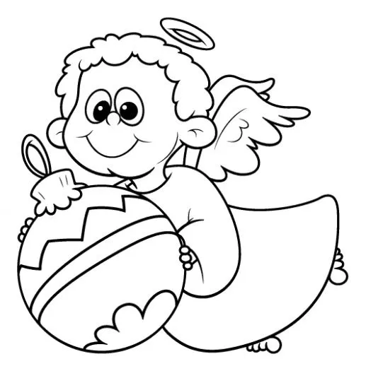 Angeles para colorear