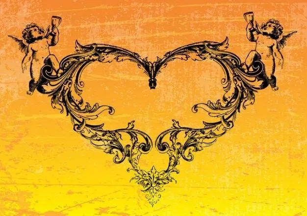 ángeles corazón | Descargar Vectores gratis ángeles corazón | Descargar Vectores gratis