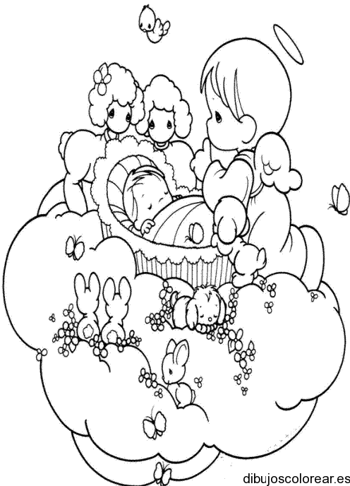 Dibujos de Angeles | Dibujos para Colorear