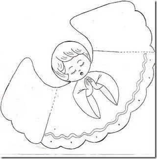 Patrones de angelitos en foami - Imagui