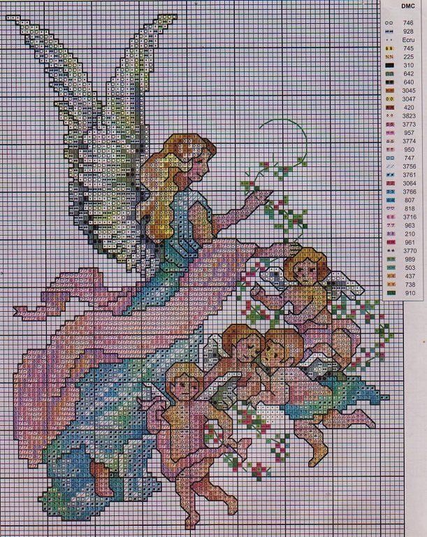 angeles, hadas, sirenas y brujas en punto de cruz (pág. 3 ... angeles, hadas, sirenas y brujas en punto de cruz (pág. 3 ...